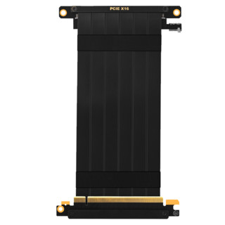 PCCOOLER 超频三 显卡延长线 转接线PCIE3.0 16X（线长185mm双反）防干扰 黑色