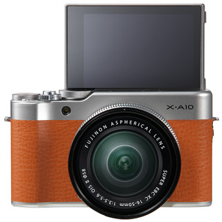 FUJIFILM 富士 X-A10 APS-C画幅 微单相机 摩卡棕 XC 16-50mm F3.5 OIS II 变焦镜头 单头套机