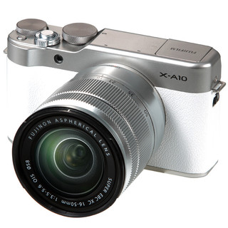 FUJIFILM 富士 X-A10 APS-C画幅 微单相机 皓雪白 XC 16-50mm F3.5 OIS II 变焦镜头 单头套机
