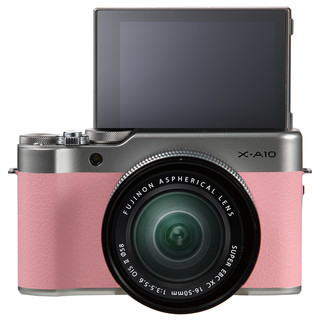 FUJIFILM 富士 X-A10 APS-C画幅 微单相机 花漾粉 XC 16-50mm F3.5 OIS II 变焦镜头 单头套机