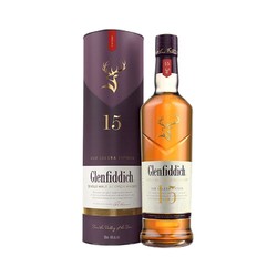Glenfiddich 格兰菲迪 单一麦芽 苏格兰威士忌英国洋酒 格兰菲迪15年