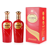 双沟 柔和红精品 52度 450ml*2瓶 浓香型白酒 喜宴用酒 口感绵柔