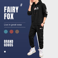 FAIRY-FOX 卫衣+休闲裤新款校园时尚运动男式套装