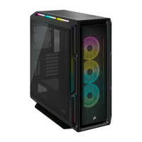 USCORSAIR 美商海盗船 iCUE 5000T RGB 中塔智能机箱 黑色 RGB 玻璃全透