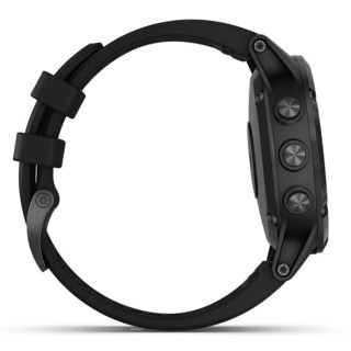 GARMIN 佳明 Fenix5 plus 运动手表 010-01988-62 黑色 47mm 中文蓝ADLC宝石版