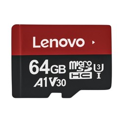 Lenovo 联想 64GB TF内存卡 U3 V30 A1 手机平板监控行车记录仪专用卡