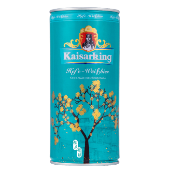 Kaiserdom/凯撒 德国监制凯撒王精酿桂花白啤酒听装啤酒 1000ml*12听