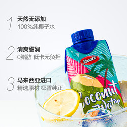 Rasaku 马来西亚进口家之味NFC100%椰子水0脂330ml*12瓶果汁饮料椰汁电解质水饮