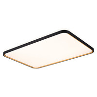  Lighting 雷士 NVC  柠梦系列 LED吸顶灯 104W 三色调光 黑金色 900*600*113mm