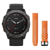 GARMIN 佳明 Fenix 6 Pro 户外手表+橙色硅胶表带