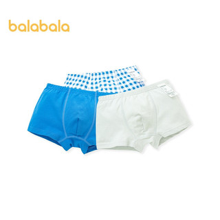 巴拉巴拉 208221170152-00388 男童平角内裤 3条装 蓝色调 90cm