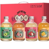 京东京造 果酒礼盒装 4口味 255ml*4瓶（荔枝味米酒+水蜜桃味米酒+青梅酒+柚子味米酒）