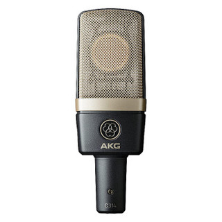 爱科技（AKG） C314 C214专业录音主播直播K歌麦克风专业录音棚大振膜电容话筒 官方标配