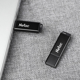 Netac 朗科 U355 USB 3.0 U盘 黑色 128GB USB-A