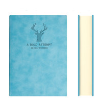 写尚 A5线装本 羊巴软皮鹿头款 浅蓝色 416页 单本装