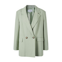 MECITY 女士小西装 536883 平驳领款 甘草绿 160/84A