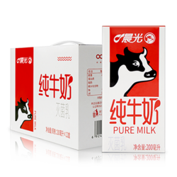 M&G 晨光 全脂纯牛奶200ml*12盒*2箱