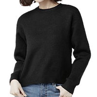 lativ 诚衣 女士圆领针织衫 50664 黑色 M