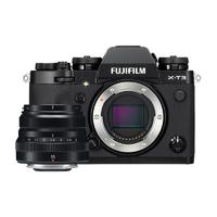 FUJIFILM 富士 X-T3 APS-C画幅 微单相机 黑色 XF 35mm  F2 R WR 定焦镜头 单头套机 手柄套装
