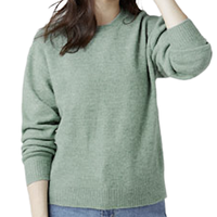 lativ 诚衣 女士圆领针织衫 50664 麻花绿 M