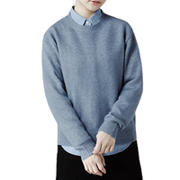 lativ 诚衣 女士圆领针织衫 50664 灰蓝 M