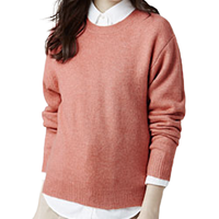 lativ 诚衣 女士圆领针织衫 50664 麻花桔 M