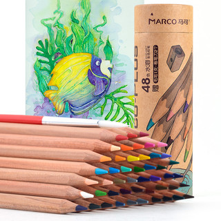 MARCO 马可 原木系列 6120-48CT 水溶性彩色铅笔 48色