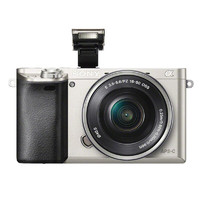 SONY 索尼 A6000 APS-C画幅 微单相机 银色 E PZ 16-50mm F3.5 变焦镜头 单头套机