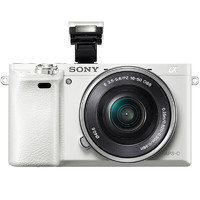 SONY 索尼 A6000 APS-C画幅 微单相机 白色 E PZ 16-50mm F3.5 变焦镜头 单头套机