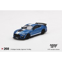 minigt野马1:64 福特 野马 谢尔比 GT500 蓝色 合金仿真汽车模型 全款(现货秒发) 轿车