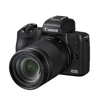 Canon 佳能 EOS M50 APS-C画幅 微单相机 黑色 EF-M 18-150mm F3.5 IS STM 变焦镜头 单头套机