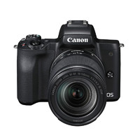 Canon 佳能 EOS M50 APS-C画幅 微单相机 黑色 EF-M 18-150mm F3.5 IS STM 变焦镜头 单头套机