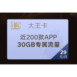 China unicom 中国联通 腾讯大王卡 29元