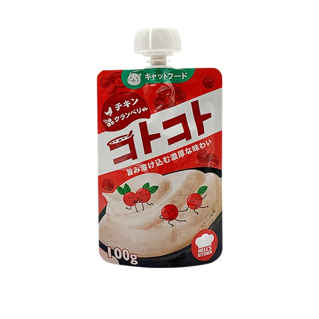 Hell's Kitchen 成猫零食 鸡肉蔓越莓咕噜酱