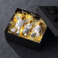 vieruodis 宇航员摆件新年礼物 金色3件套-礼盒装
