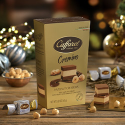 Caffarel 口福莱 意大利进口巧克力 瑞士莲高端品牌Caffarel口福莱 克雷米诺榛果牛奶巧克力165g 年货喜糖生日礼物情人节