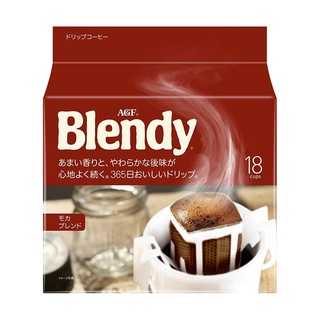 AGF Blendy 中烘 红色摩卡风味 挂耳咖啡 7g*18袋