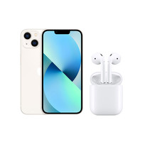 Apple 苹果 iPhone 13系列 A2634 5G手机 128GB 星光色 AirPods套装