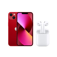 Apple 苹果 iPhone 13系列 A2634 5G手机 256GB 红色 AirPods套装