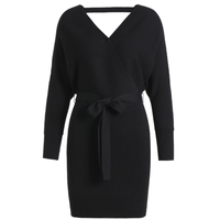 ochirly 欧时力 女士短款连衣裙 1NW303932F 黑色 S