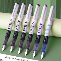 snowhite白雪钢笔fp10蓝色ef尖6支装