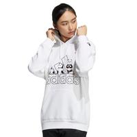 adidas 阿迪达斯 PANDA HOODIE 女子运动卫衣 HM9382 白色 XXL