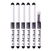 Snowhite 白雪 钢笔 FP10 黑色 EF尖 6支装