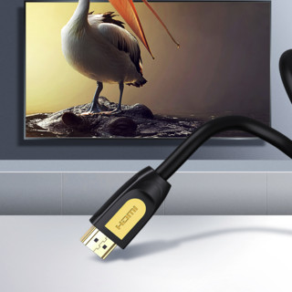 UGREEN 绿联 HD104 HDMI1.2 视频线缆 12m 黑色 圆线