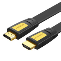 UGREEN 绿联 HDMI2.0 视频线缆 2m 黄黑头 扁线