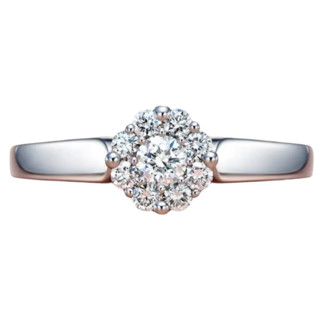 Darry Ring WEDDING系列 A16022 女士新娘捧花18K白金钻石戒指 20分 VS2 G