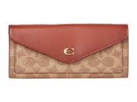 COACH 蔻驰 Color-Block Coated Canvas Signature Wyn Soft Wallet