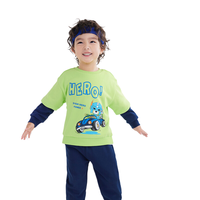 balabala 巴拉巴拉 208122104117-40101 男童套装 钢铁侠IP款 柠绿 100cm