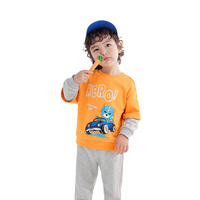 balabala 巴拉巴拉 208122104117-31307 男童套装 钢铁侠IP款 橙黄 90cm