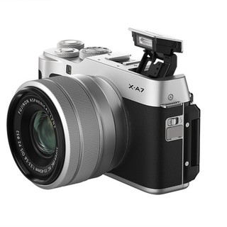 FUJIFILM 富士 X-A7 APS-C画幅 微单相机 银黑色 XC 15-45mm F3.5 OIS PZ 变焦镜头 单头套机